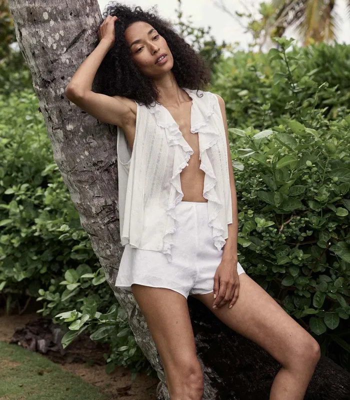 DEN Pants and Shorts Women Loren Linen Short Salt