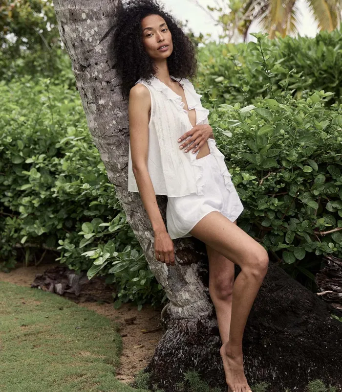 DEN Pants and Shorts Women Loren Linen Short Salt