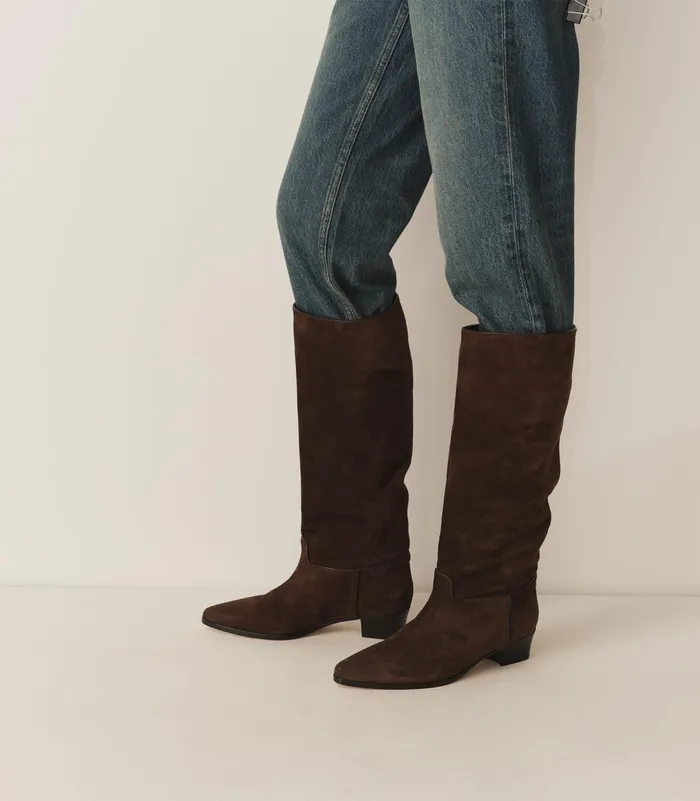 DEN Shoes Women Riviera Boot Dark Chocolate Suede DEN Shoes Women Riviera Boot Dark Chocolate Suede
