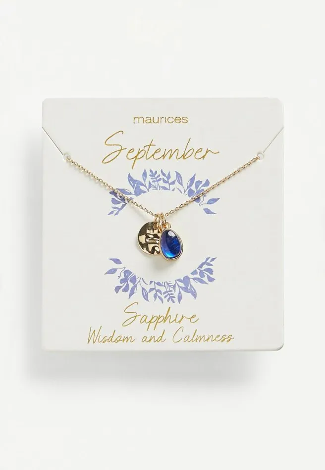 Dainty September Birthstone Necklace Women Maurices Jewelry