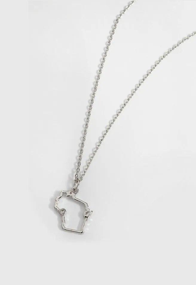 Dainty Wisconsin State Necklace Women Maurices Jewelry