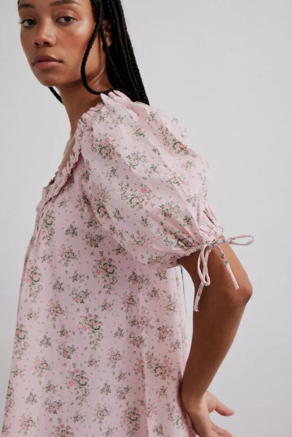 Damson Madder Dresses Women Jemima Ruffle Mini Dress 8211 Vintage Floral