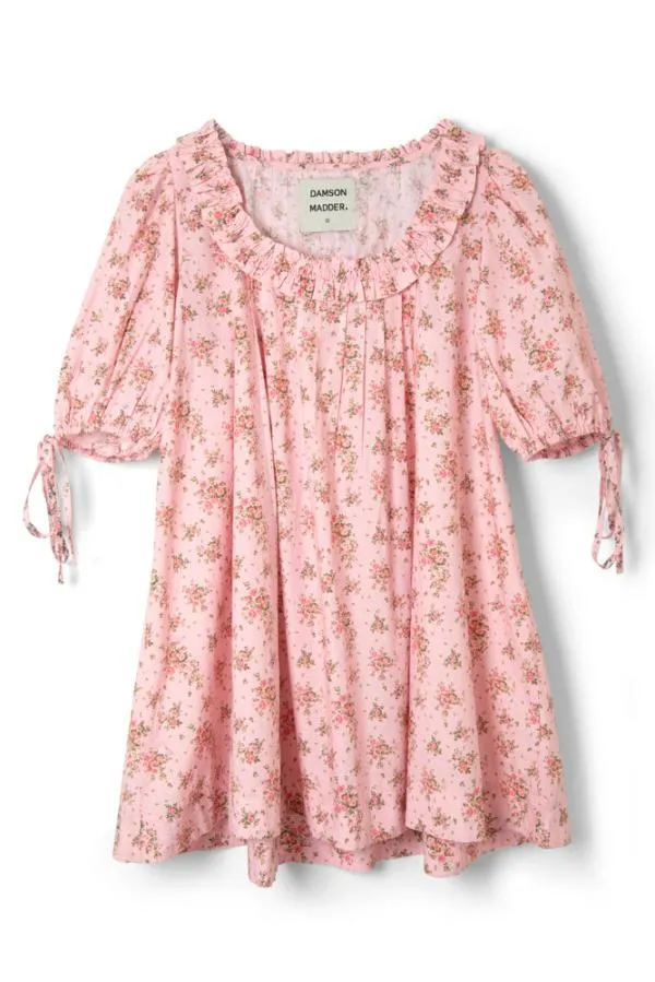 Damson Madder Dresses Women Jemima Ruffle Mini Dress 8211 Vintage Floral