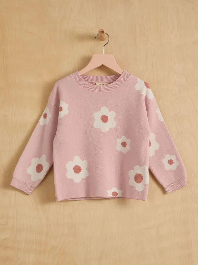 Darling Daisies Sweater Pullover Pink Girl Altar039d State Tops Darling Daisies Sweater Pullover Pink Girl Altar039d State Tops