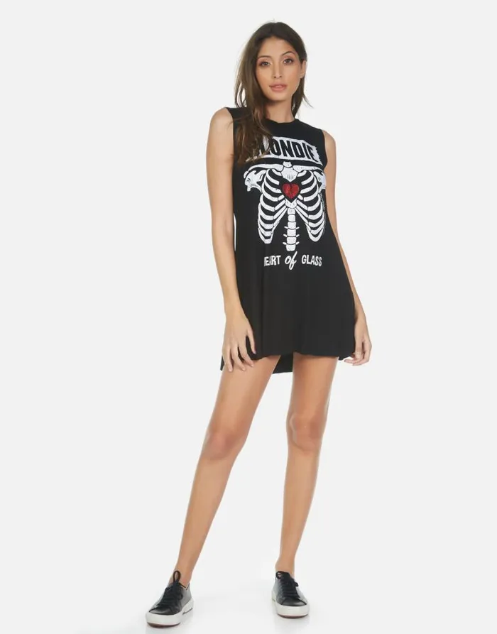 Deanna Blondie Heart Black Women Lauren Moshi Dresses