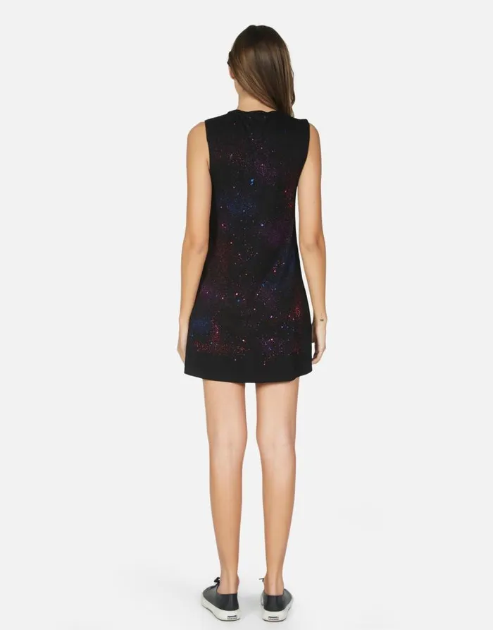 Deanna Galaxy Lip Black Galaxy Splatter Women Lauren Moshi Dresses