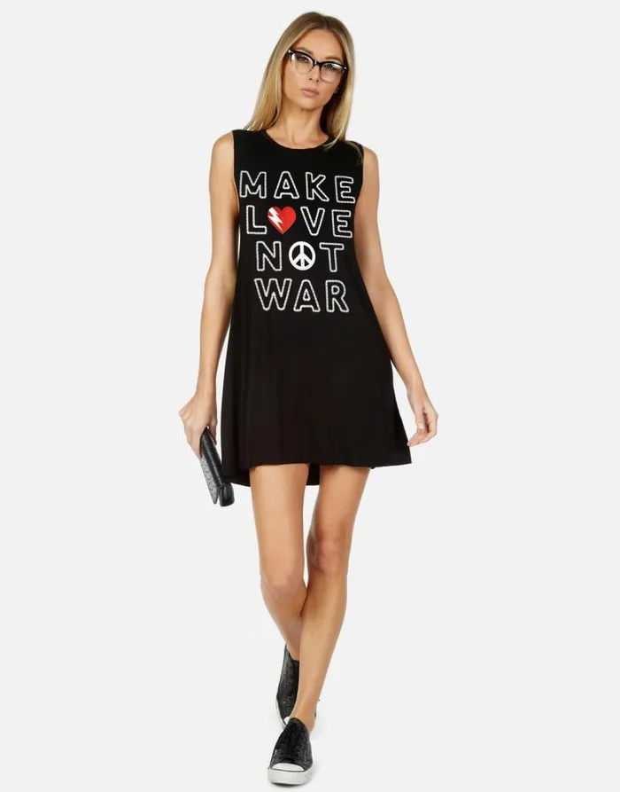 Deanna X Make Love Not War Onyx Women Lauren Moshi Dresses