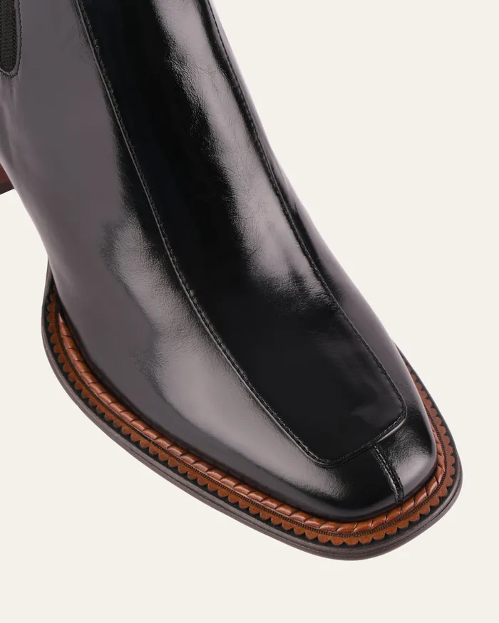 Devina mid ankle boots black leather Women ANKLE BOOTS jomercer Devina mid ankle boots black leather Women ANKLE BOOTS jomercer