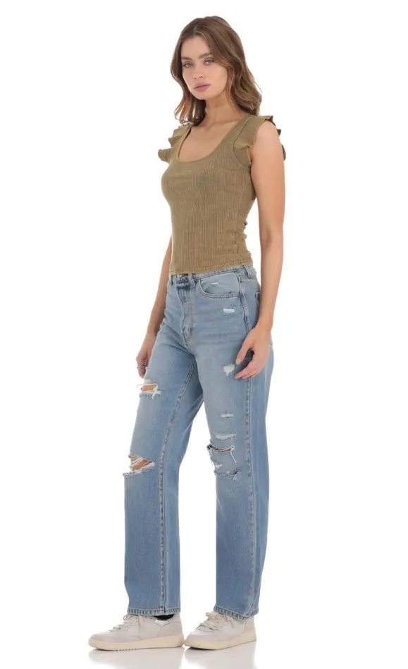 Distressed Jeans Light Denim Women LUCY IN THE SKY Jeans Distressed Jeans Light Denim Women LUCY IN THE SKY Jeans