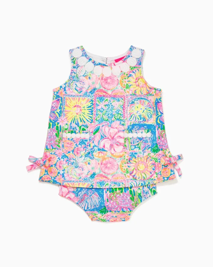 Dresses and Rompers GirlsHome and Gifts Lilly Pulitzer Baby Lilly Knit Shift Dress Multi Patch My Drift