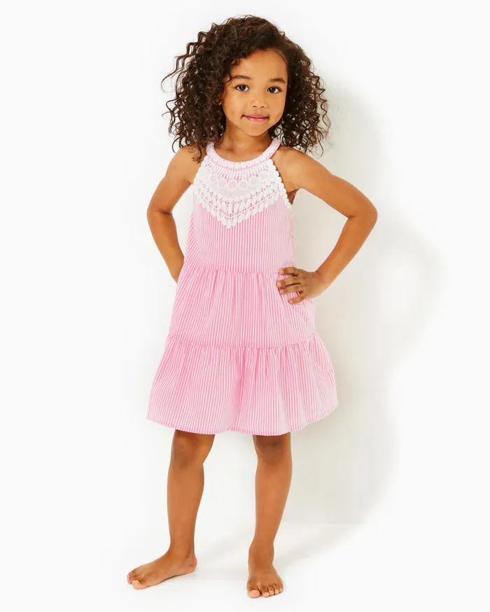 Dresses and Rompers Girls Lilly Pulitzer Girls Mini Britt Dress Havana Pink Seersucker Stripe Dresses and Rompers Girls Lilly Pulitzer Girls Mini Britt Dress Havana Pink Seersucker Stripe