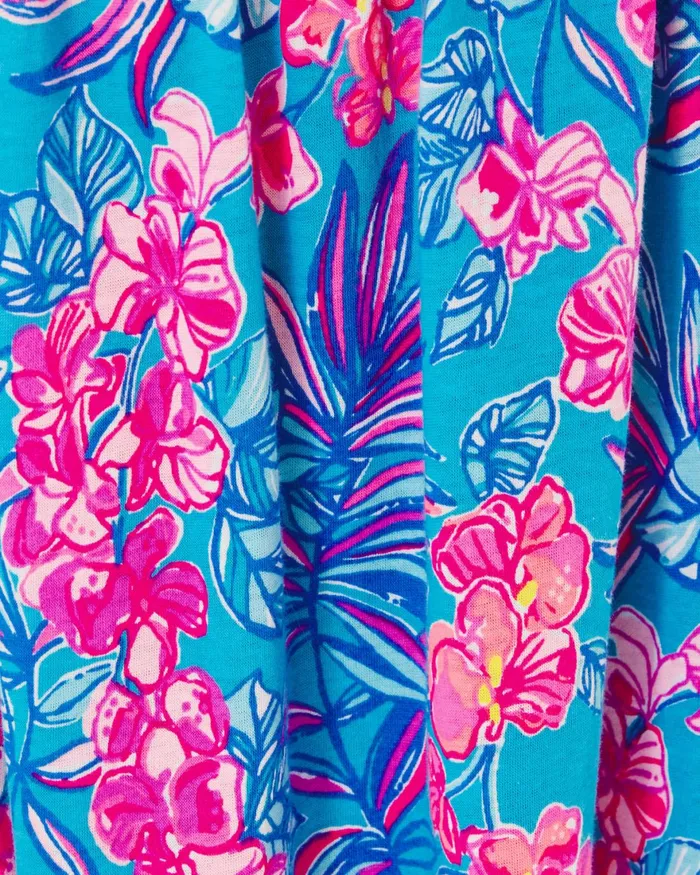 Dresses and Rompers Girls Lilly Pulitzer Girls Mini Delaney Dress Cumulus Blue Orchid Oasis