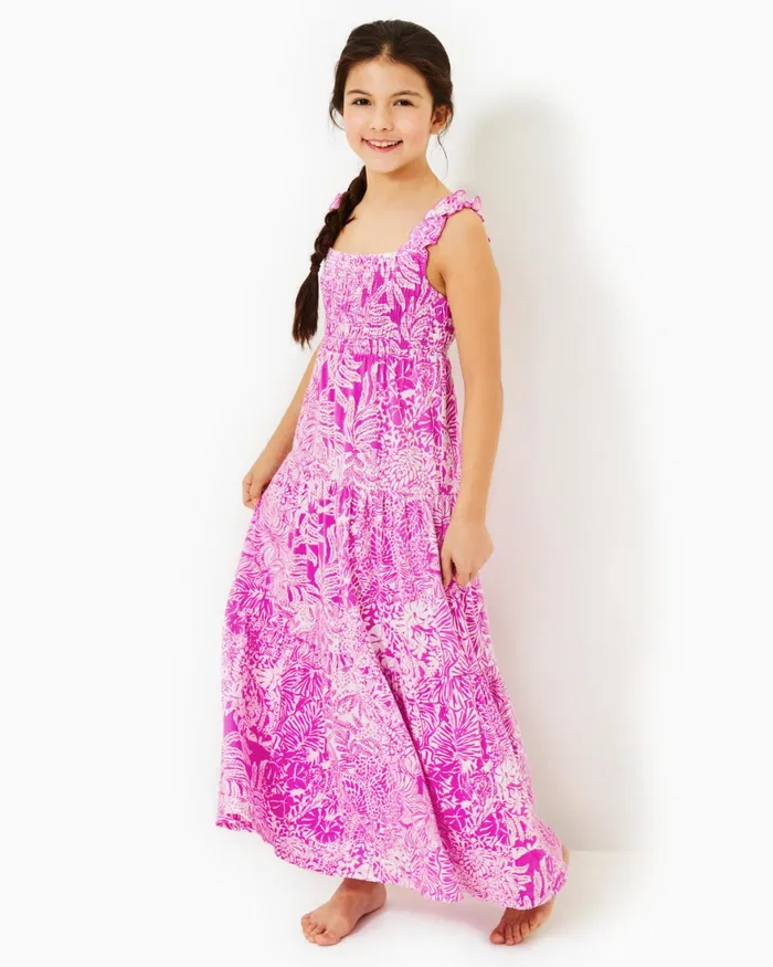 Dresses and Rompers Girls Lilly Pulitzer Girls Mini Hadly Maxi Dress Wild Fuchsia Swipe Right Dresses and Rompers Girls Lilly Pulitzer Girls Mini Hadly Maxi Dress Wild Fuchsia Swipe Right