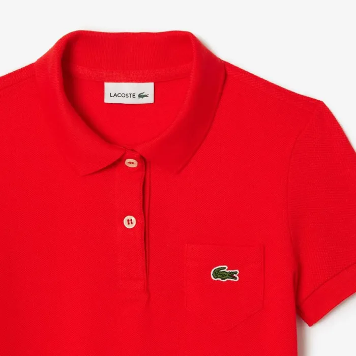 Dresses and Skirts Kids Lacoste Kids039 Cotton Polo Dress Red Currant F8m