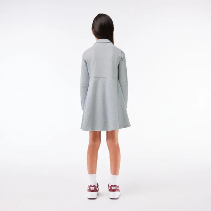 Dresses and Skirts Kids Lacoste Kids039 Piqu Polo Dress Grey Chine Cca