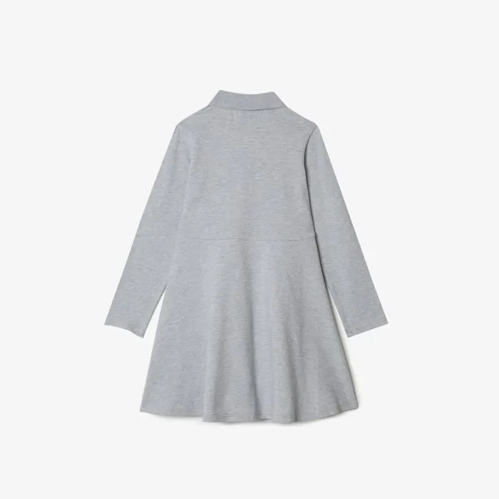 Dresses and Skirts Kids Lacoste Kids039 Piqu Polo Dress Grey Chine Cca
