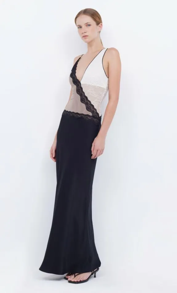 Dresses Bec Bridge Abrielle Lace Maxi Dress Blacktaupeivory