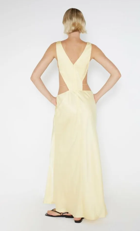 Dresses Bec Bridge Agathe Diamond Dress Butter Yellow