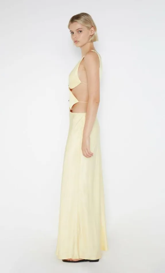 Dresses Bec Bridge Agathe Diamond Dress Butter Yellow