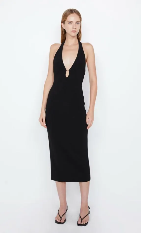 Dresses Bec Bridge Elvie Halter Midi Dress Black