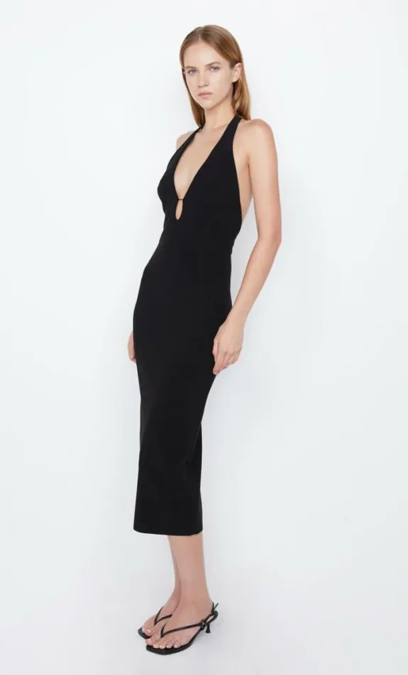 Dresses Bec Bridge Elvie Halter Midi Dress Black
