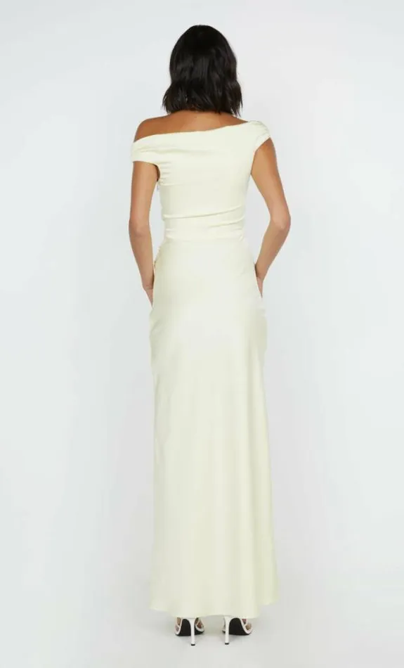 Dresses Bec Bridge Eternity Off Shoulder Maxi Ice Yellow