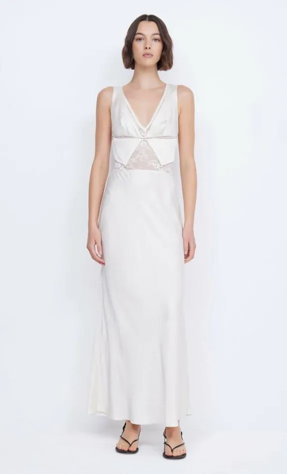 Dresses Bec Bridge Juliette V Neck Maxi Dress Ivory