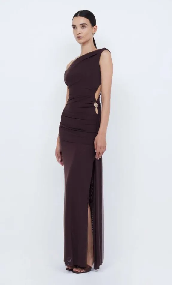 Dresses Bec Bridge Kailani Asym Dress Chocolate