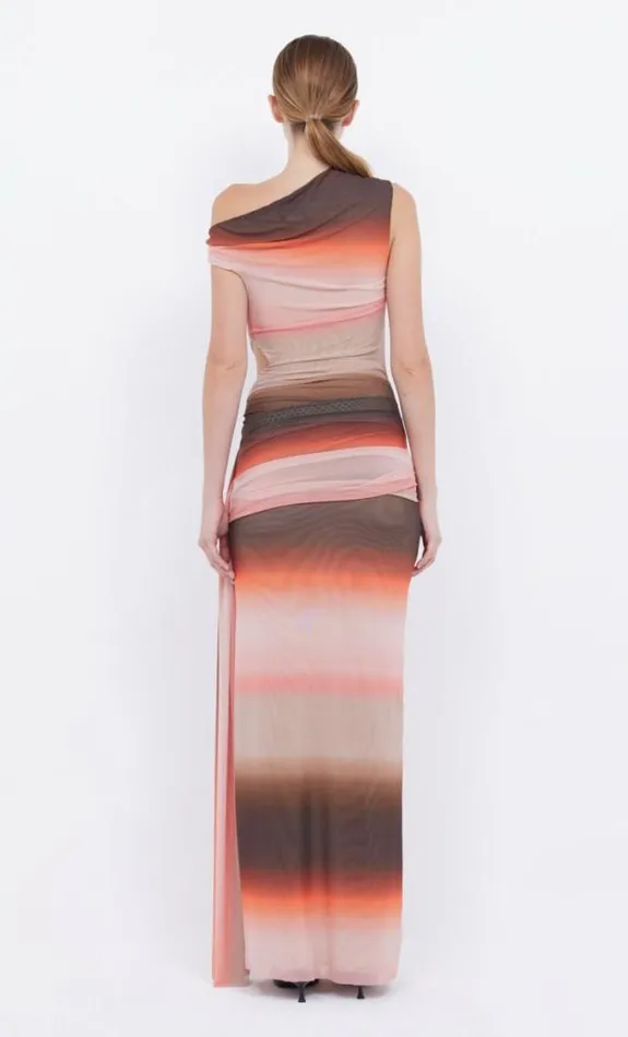 Dresses Bec Bridge Louna Asym Dress Chocpink Ombre