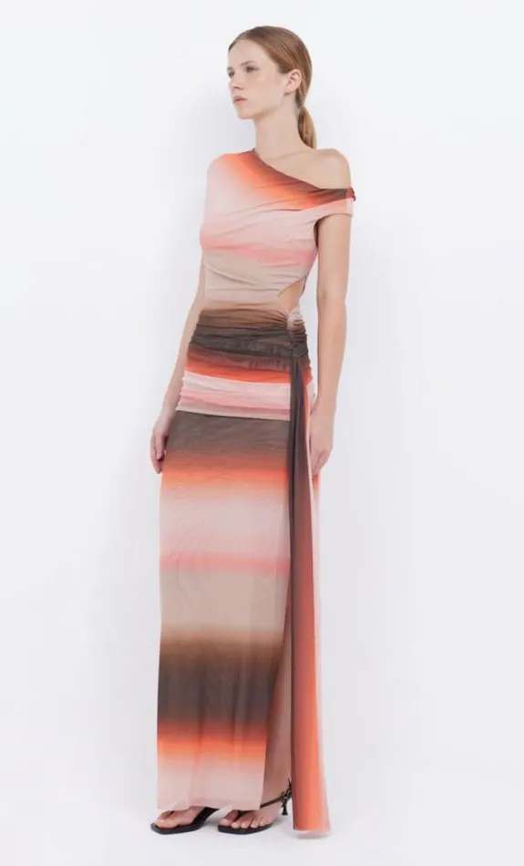 Dresses Bec Bridge Louna Asym Dress Chocpink Ombre