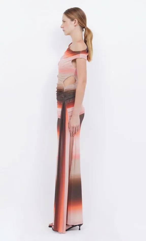 Dresses Bec Bridge Louna Asym Dress Chocpink Ombre