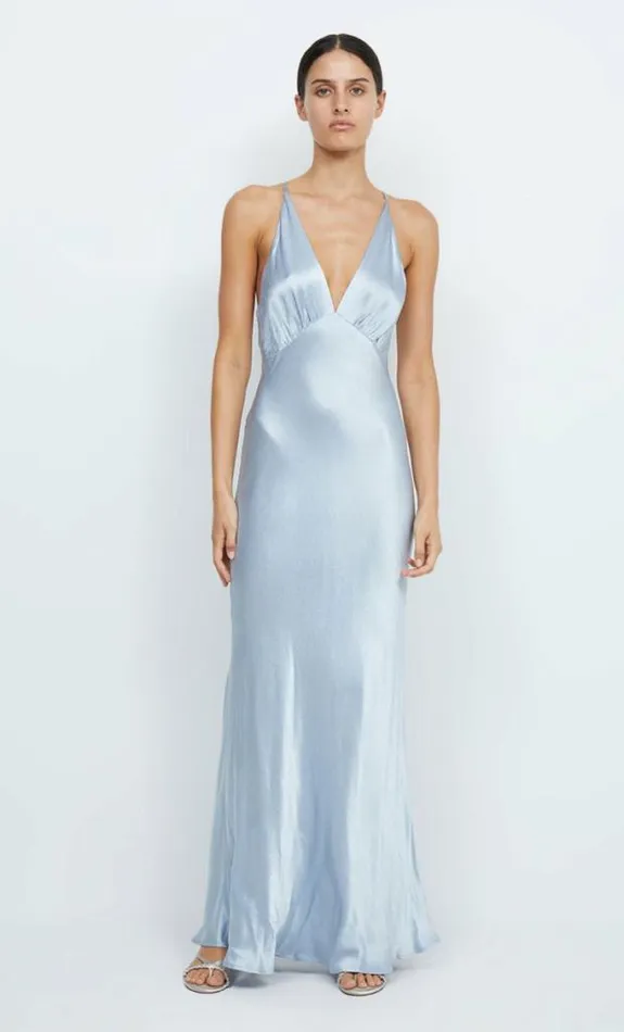 Dresses Bec Bridge Moon Dance V Maxi Dress Dusty Blue