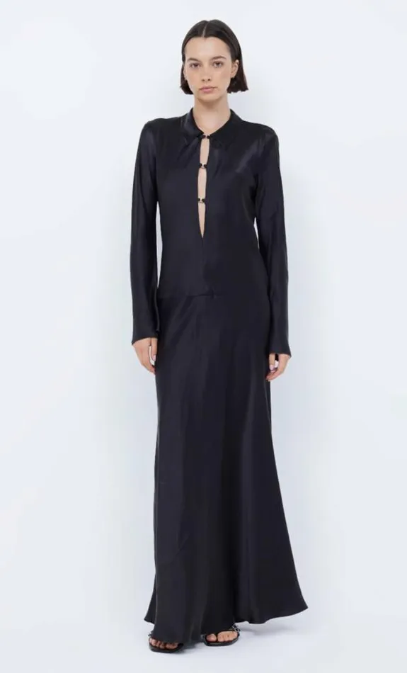 Dresses Bec Bridge Orla Long Sleeve Maxi Dress Black