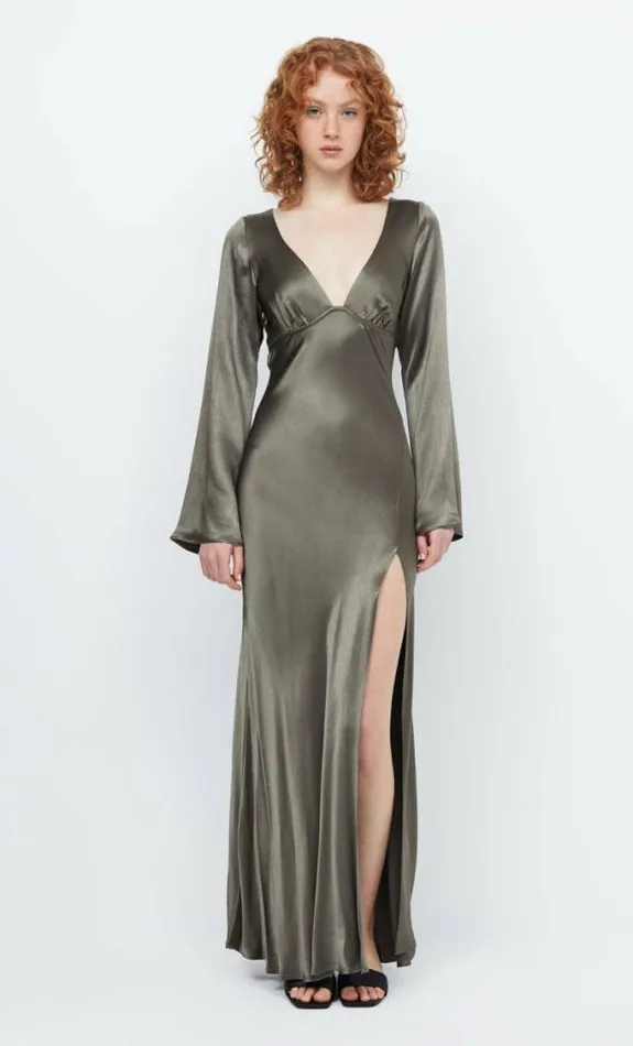 Dresses Bec Bridge Ren Long Sleeve Maxi Dress Dark Willow