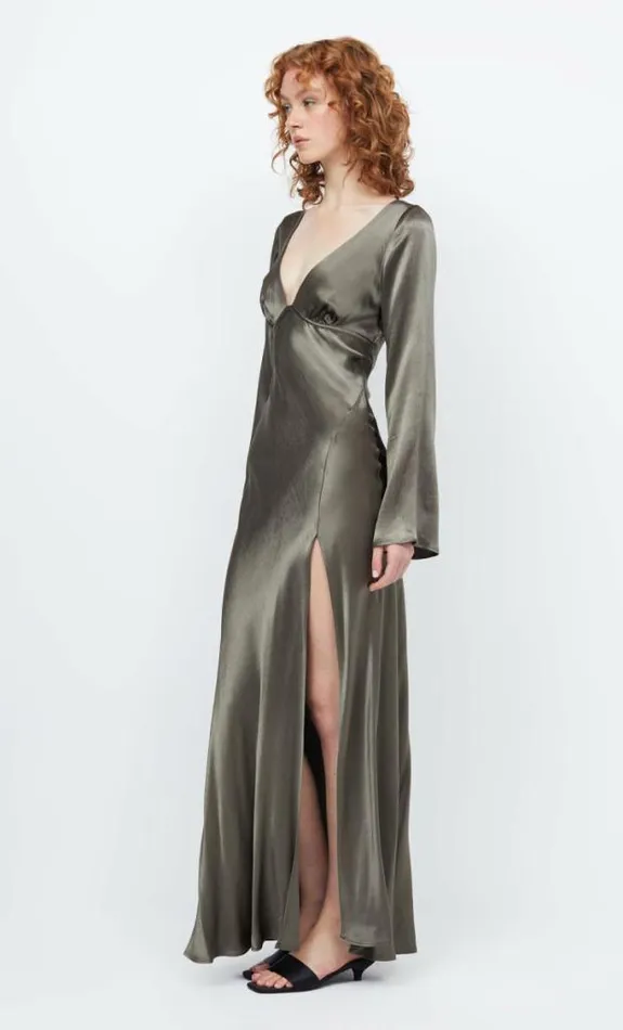Dresses Bec Bridge Ren Long Sleeve Maxi Dress Dark Willow