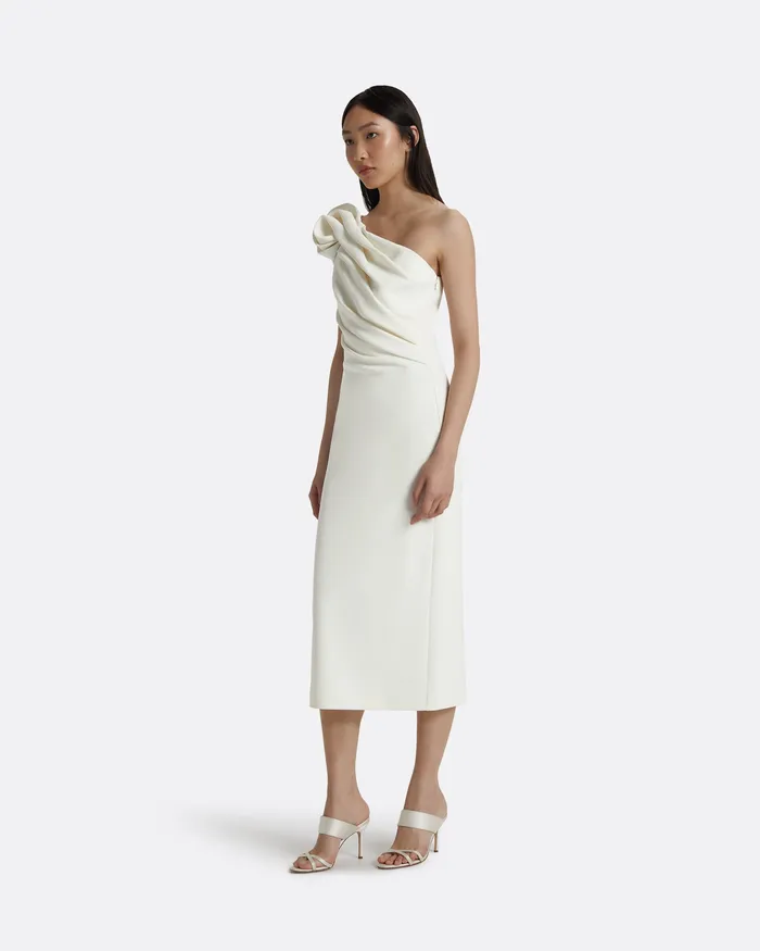 Dresses Granalle Ivory Midi Dress Ivory Safiyaa Women