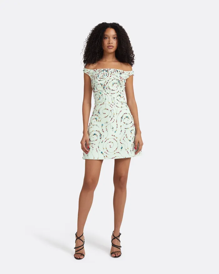 Dresses Safiyaa Women Josefine Spearmint Short Dress Spearmint