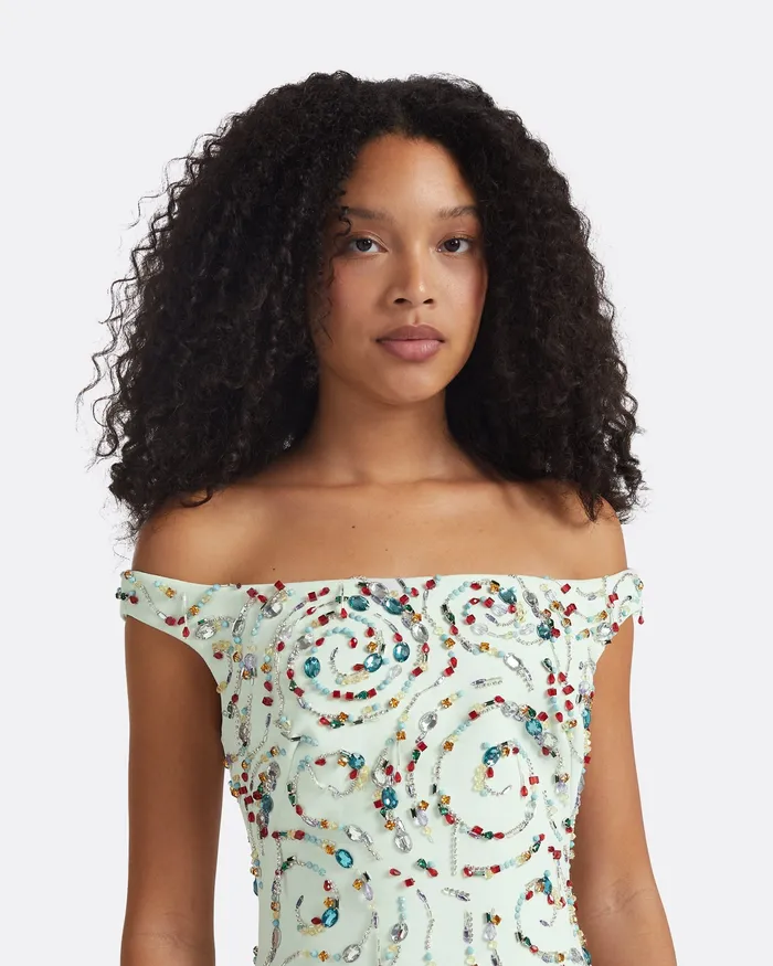 Dresses Safiyaa Women Josefine Spearmint Short Dress Spearmint