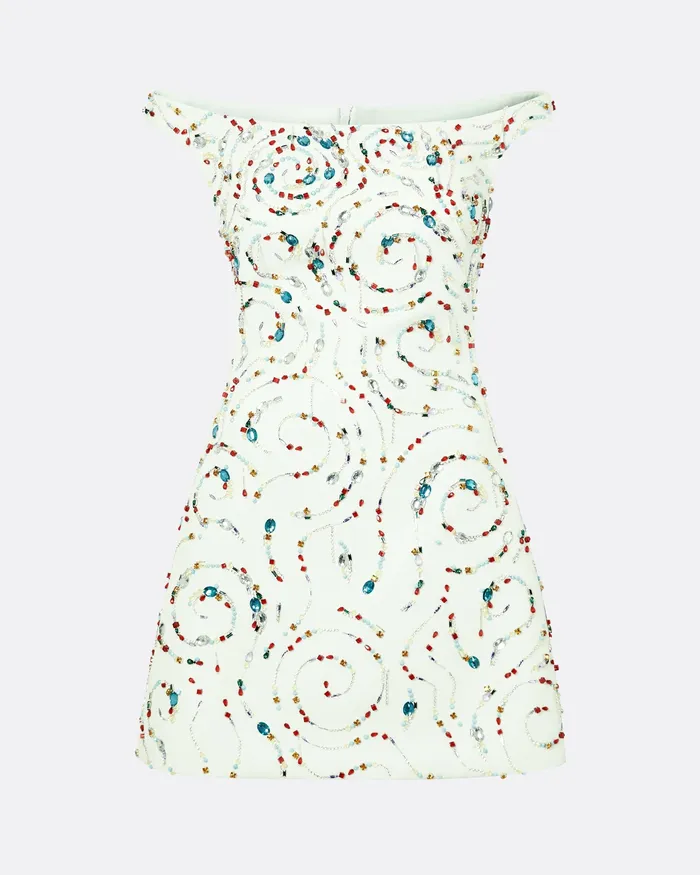 Dresses Safiyaa Women Josefine Spearmint Short Dress Spearmint