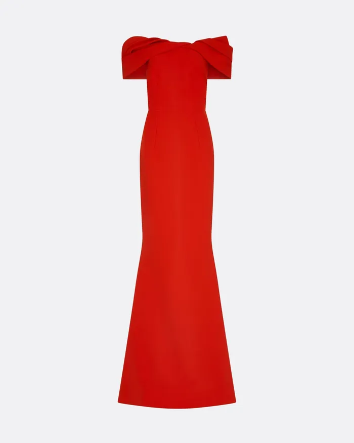 Dresses Safiyaa Women Rossa Dazzling Red Long Dress Dazzling Red