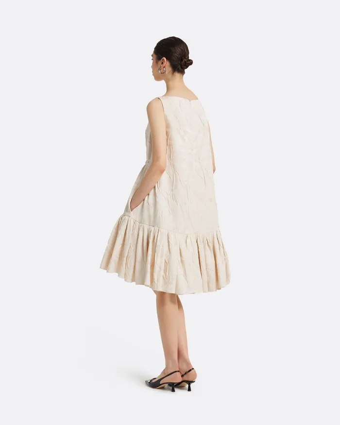 Dresses Women Becce Embroidered Ivory Short Dress Ivory Safiyaa