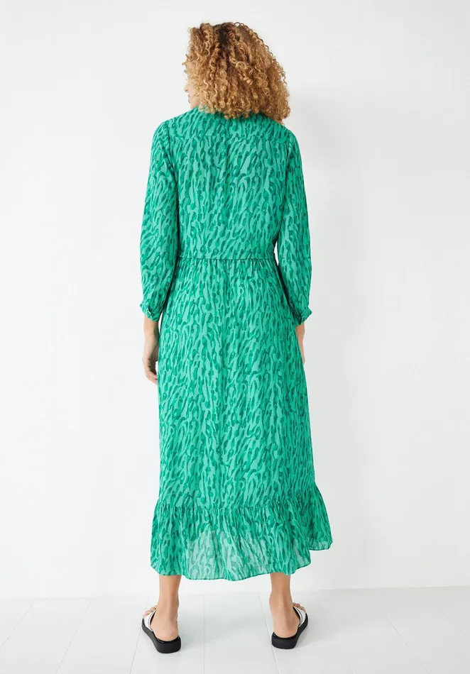 Dresses Women Hush Flora Maxi Dress Abstract Animal Green