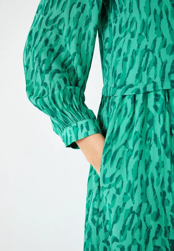 Dresses Women Hush Flora Maxi Dress Abstract Animal Green