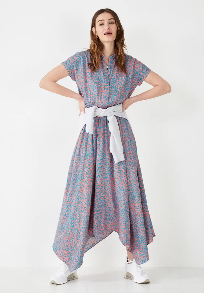 Dresses Women Hush Kensington Shirt Dress Leopard Floral Tealcoral