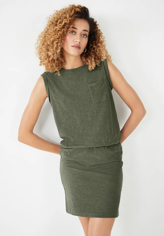 Dresses Women Hush Larna Jersey Mini Dress Khaki Green