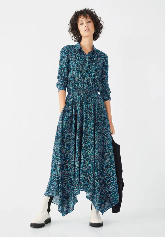 Dresses Women Hush Long Sleeve Kensington Dress Tricolour Animal