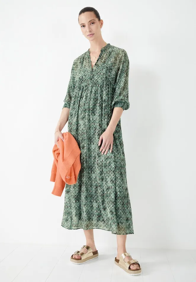 Dresses Women Hush Quinn Maxi Dress Diamond Ikat Green