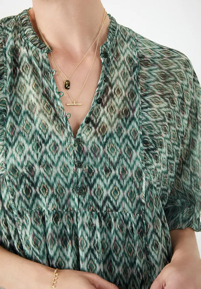 Dresses Women Hush Quinn Maxi Dress Diamond Ikat Green