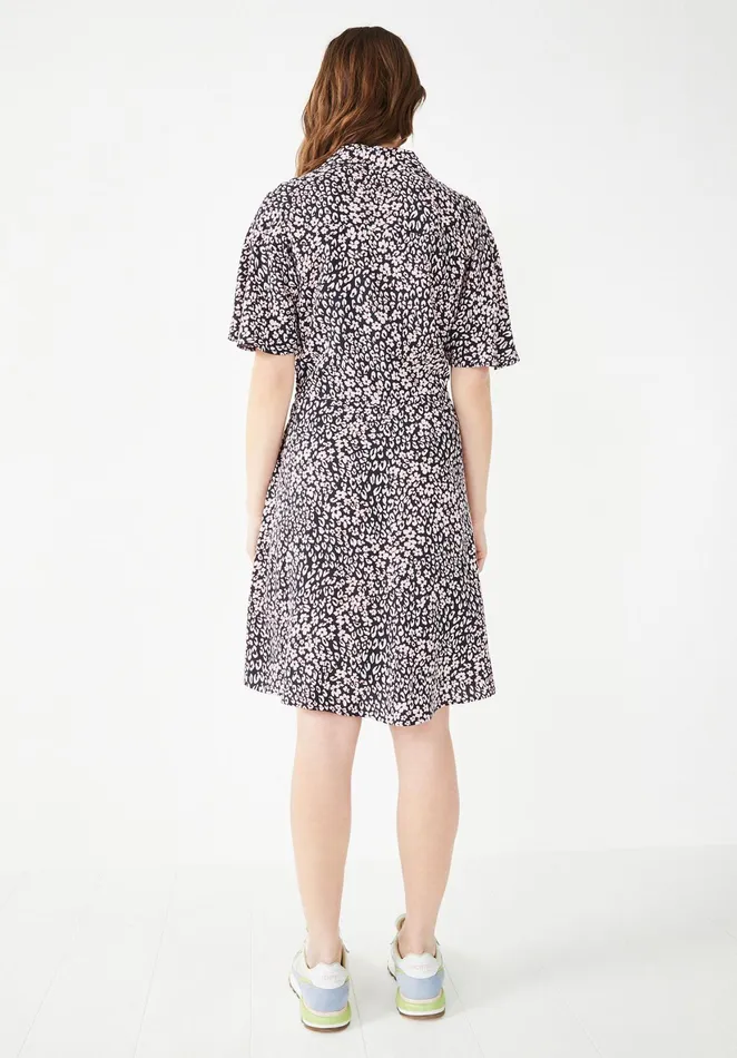 Dresses Women Hush Ren Mini Dress Leopard Floral Navy Ecru