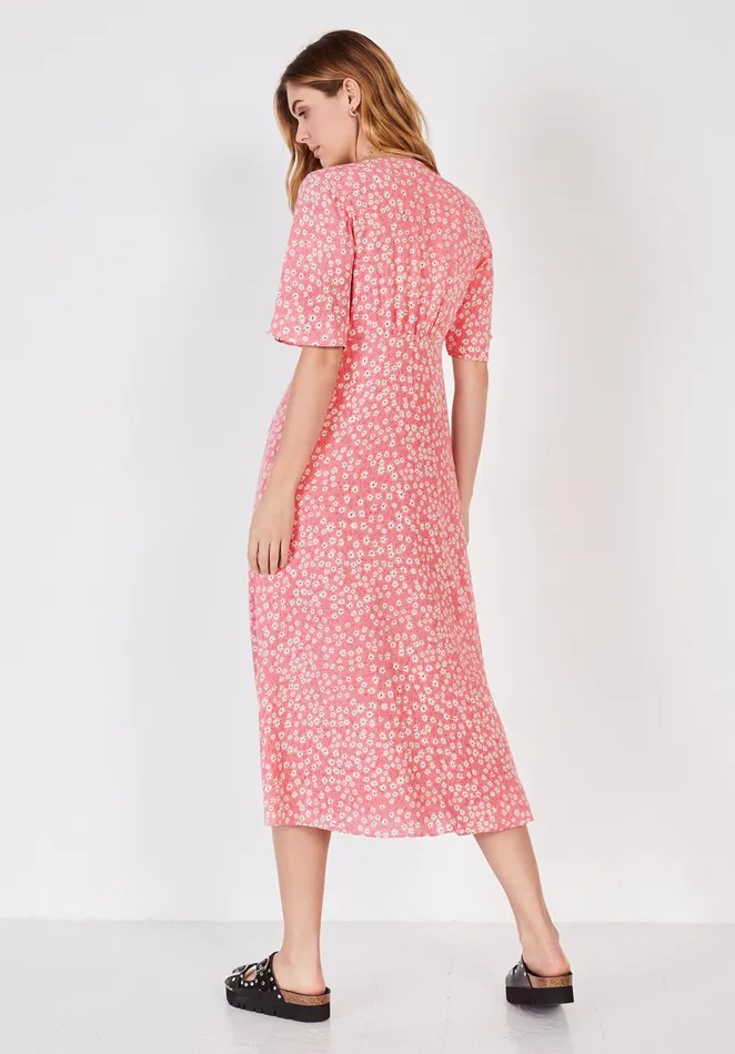 Dresses Women Hush Valeria Tea Dress Ditsy Floral Pinkecru